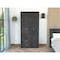Tuhome Austral 3 Door Armoire with Drawers, Shelves, and Hanging Rod, Smokey Oak/White CIB6599 - alternate 6